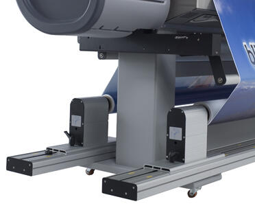 Система автоматической подачи/подмотки носителей для рулонов весом до 100 кг с системой натяжения