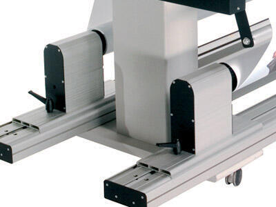 Системы автоматической подачи и подмотки носителей для рулонов весом до 100 кг